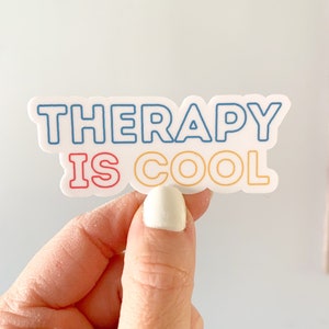 Therapy Is Cool Vinyl Sticker, Mental Health Awareness, Therapy Sticker, Mental Health Sticker, Suicide Awareness