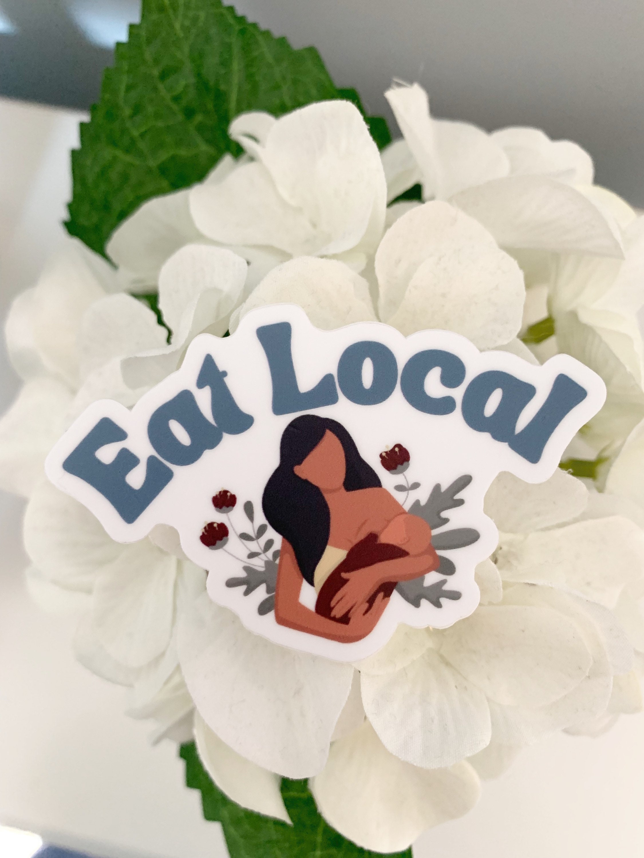 Eat Local Breastfeeding Sticker Breastfeeding Vinyl Sticker Etsy