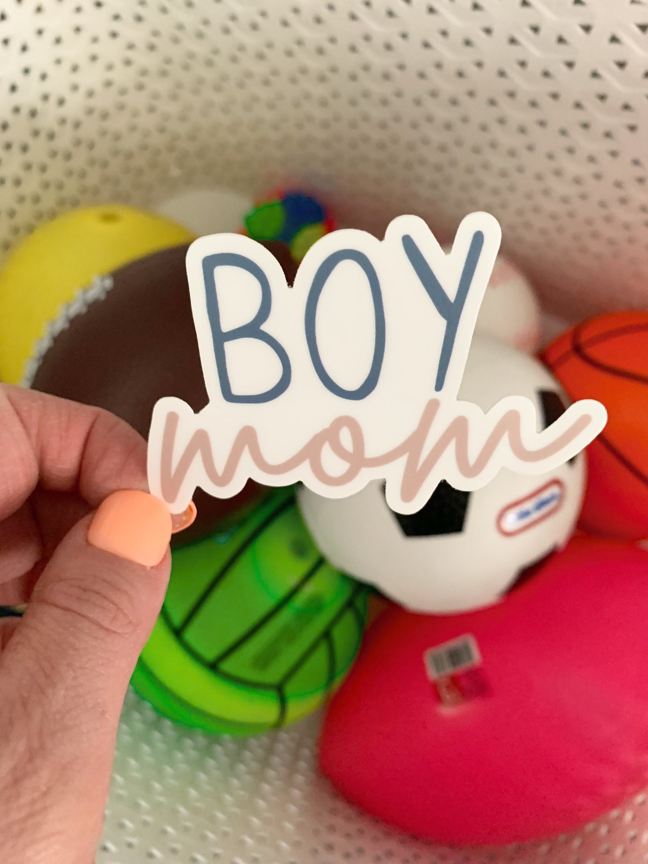 Boy Mom Sticker, Waterproof Decal - Etsy
