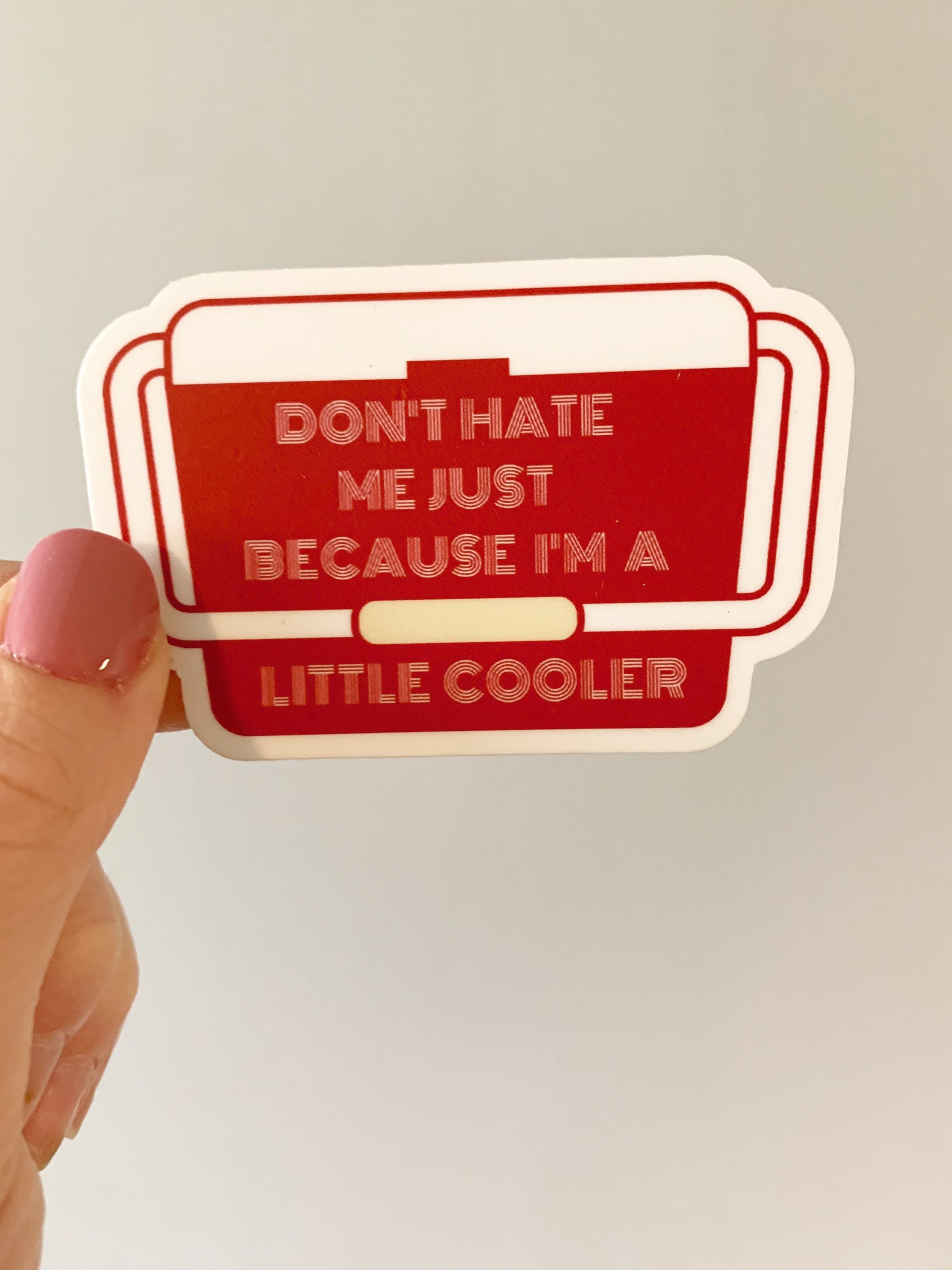 Little Cooler Sticker Funny Stickers Cooler Stickers Be Etsy