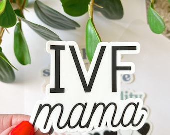 IVF Mama Sticker, Waterproof Infertility Support