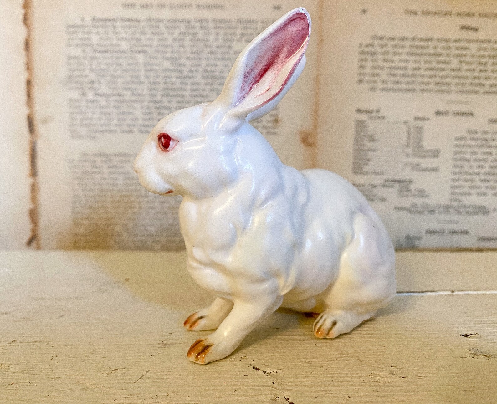 Vintage Lefton Bunny Figurine / bunny decor / vintage decor / Etsy