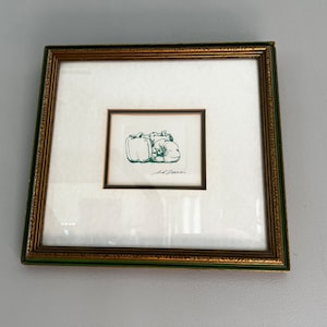 Vintage “Peppers” Original Signed Etching by Artist: Sid Francis