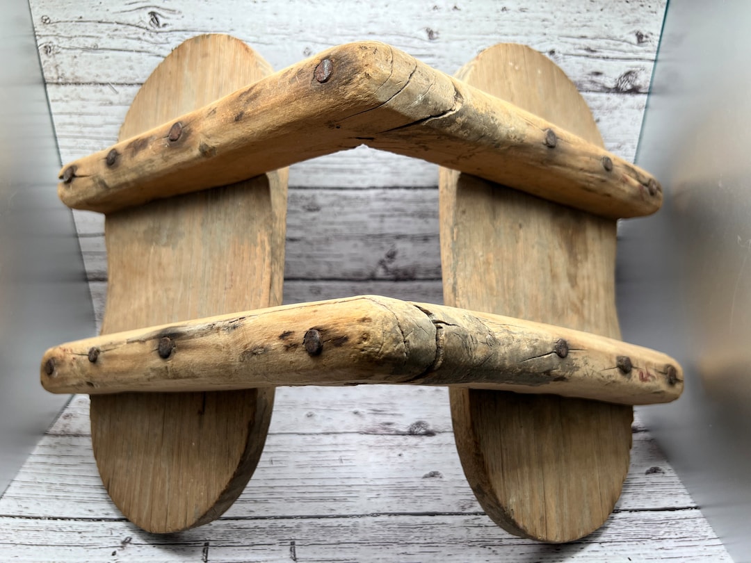 Vintage 1900s Wood Pack Saddle Tree Antique Primitive Wooden Hand Made