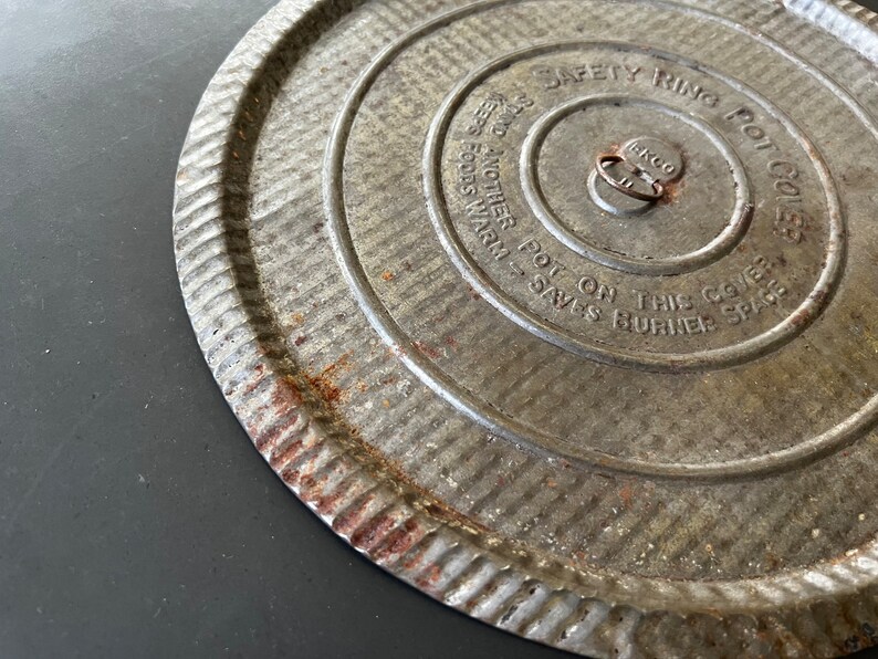EKCO Safety Ring Pot Cover 1940s Kitchen Gadget Vintage Etsy