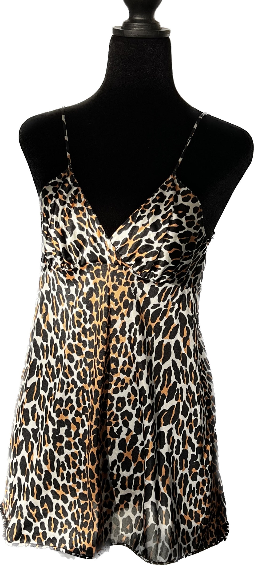 1960s Vanity Fair Leopard Print Short Night Gown Baby Doll Nighty 1960s-vanity-fair-leopard-print-short-night-gown-baby-doll-nighty