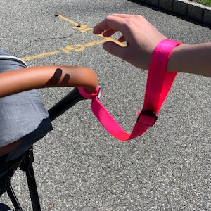 Stroller Strap - New Colors!  Newborn Baby / New Parent Gift Idea in Royal Purple, Island Blue, Raspberry Pink, Tennis Ball Green and others