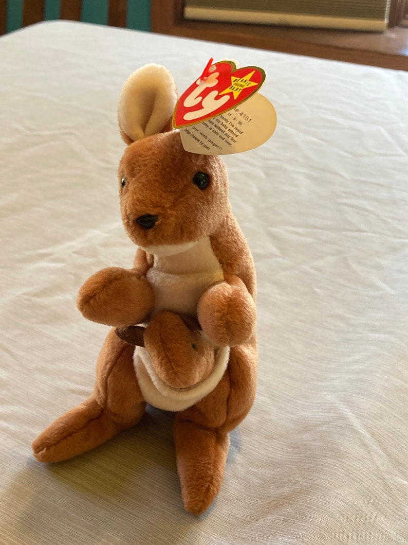Original Pouch the Kangaroo Beanie Baby Etsy