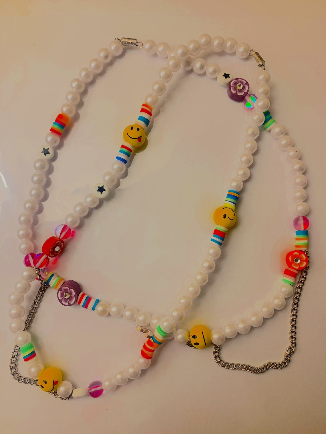 Happy Go Lucky Necklace Etsy