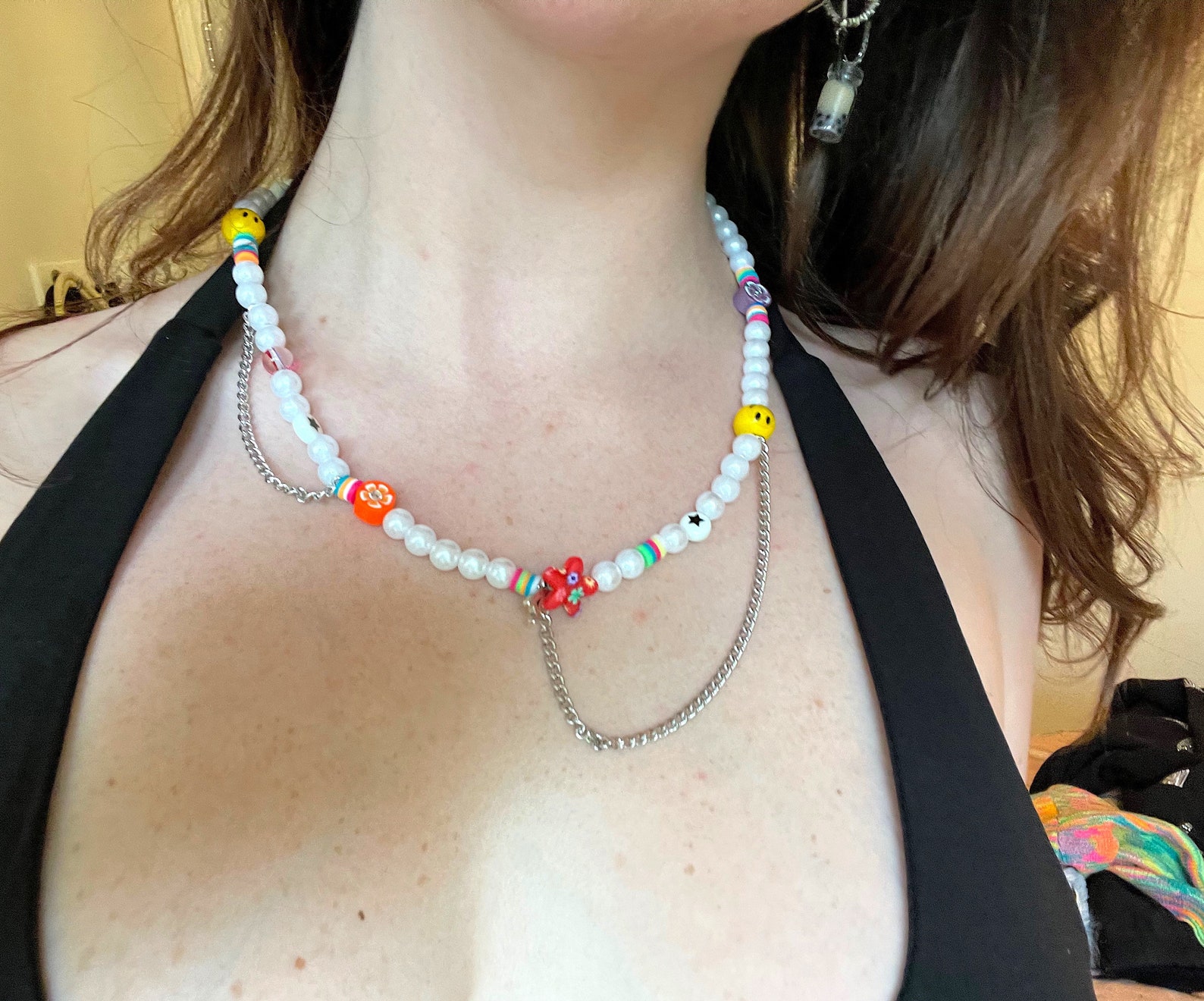 Happy Go Lucky Necklace Etsy