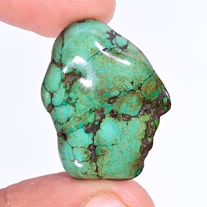 Natural Blue Turquoise Rough Stone | Raw Polished Turquoise Gemstone for Jewelry Making, Healing, Crafts Gemstone Rough Loose Rough Jewelry