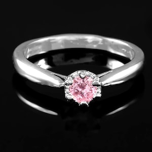 Pink Kunzite Ring Solid 925 Sterling Silver Ring Pink Kunzite Gemstone Ring Kunzite Ring For Wedding Gift For Her Handmade Kunzite Jewelry