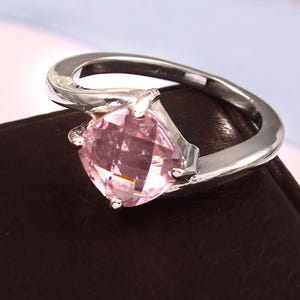 Natural Morganite ring, 925 Sterling Silver Ring, Engagement Ring, Womens Morganite Ring, Halo Ring , Dainty Morganite Ring, Promise Ring