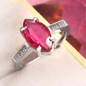 Natural Faceted Pink Topaz Ring Solid 925 Sterling Silver Ring Marquise Stone Ring Wedding Ring, Pink Topaz Jewelry, Gift For Valentine Day