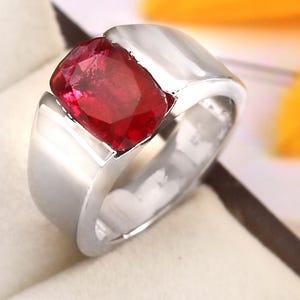Natural Pink Topaz Ring Solid 925 Sterling Silver Ring Engagement Ring Anniversary Gift For Wife Silver Jewelry Solitaire Ring Gift For Her