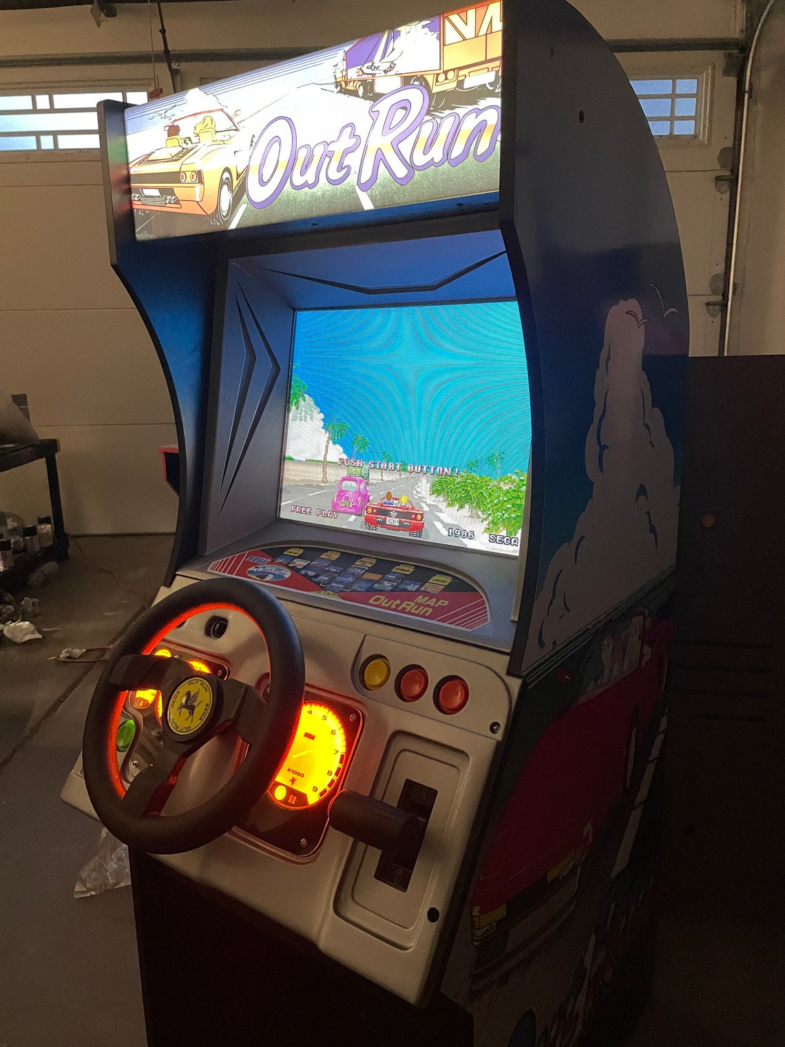 Digital Files for 3D Printing a Monitor Bezel for Outrun Arcade1up Not