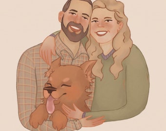 Custom family portrait (with pets)