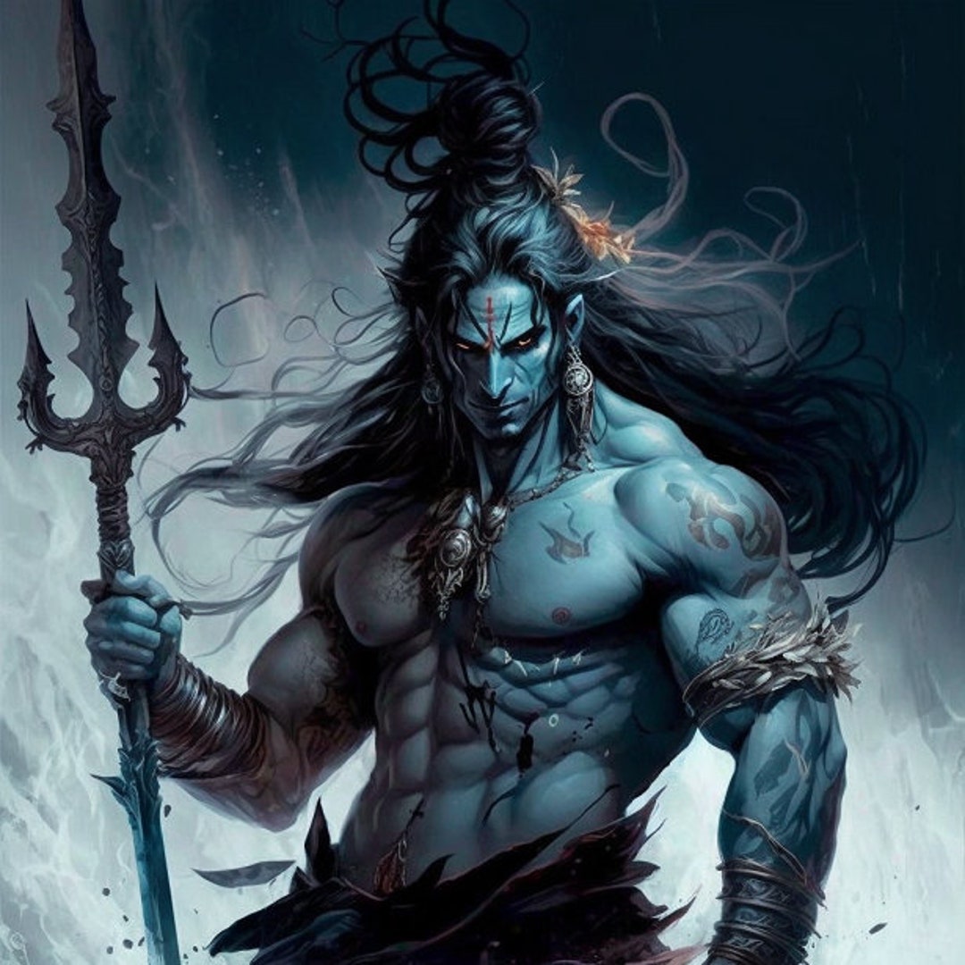 Buy Fantasy Digital Art of Hindu God Shiva. Mahadev Religious ...