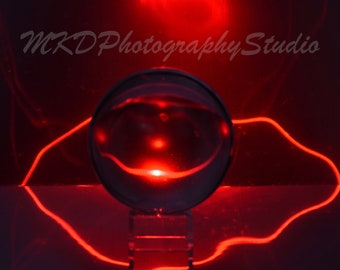Abstract Crystal Ball Photography- Light Painting- Instant Download Photography Home Décor