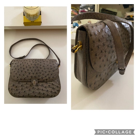 Louis Vuitton, Bags, Rare Louis Vuitton Ostrich Leather Handbag