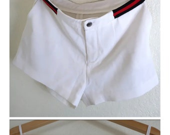 Vintage GG white logo Classic Golf Shorts small to Medium 40 6 7 8