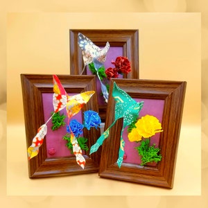 Mini Framed Story : Carnation & Butterfly