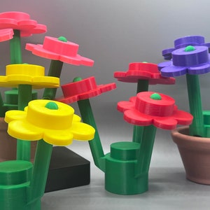 3D Printed *LEGO-Inspired* Flowers