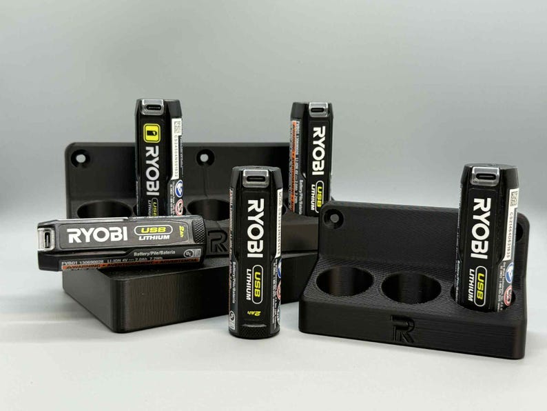 Ryobi USB Lithium Battery Wall Mounted Holder image 2