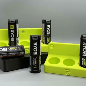 Ryobi USB Lithium Battery Wall Mounted Holder image 1