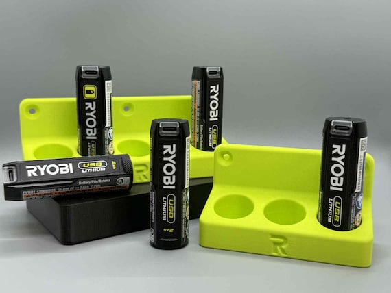 Ryobi USB Lithium Battery Wall Mounted Holder