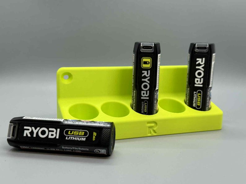Ryobi USB Lithium Battery Wall Mounted Holder 5 Battery Holder
