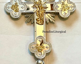 Processional Cross Jerusalem Christian Large Crucifix Jesus Orthodox Catholic Ethiopian Coptic Blessing Cross Mass