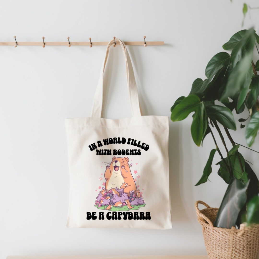 Capybara Tote Bag Capybara Bags Capybara Gift Capybara - Etsy