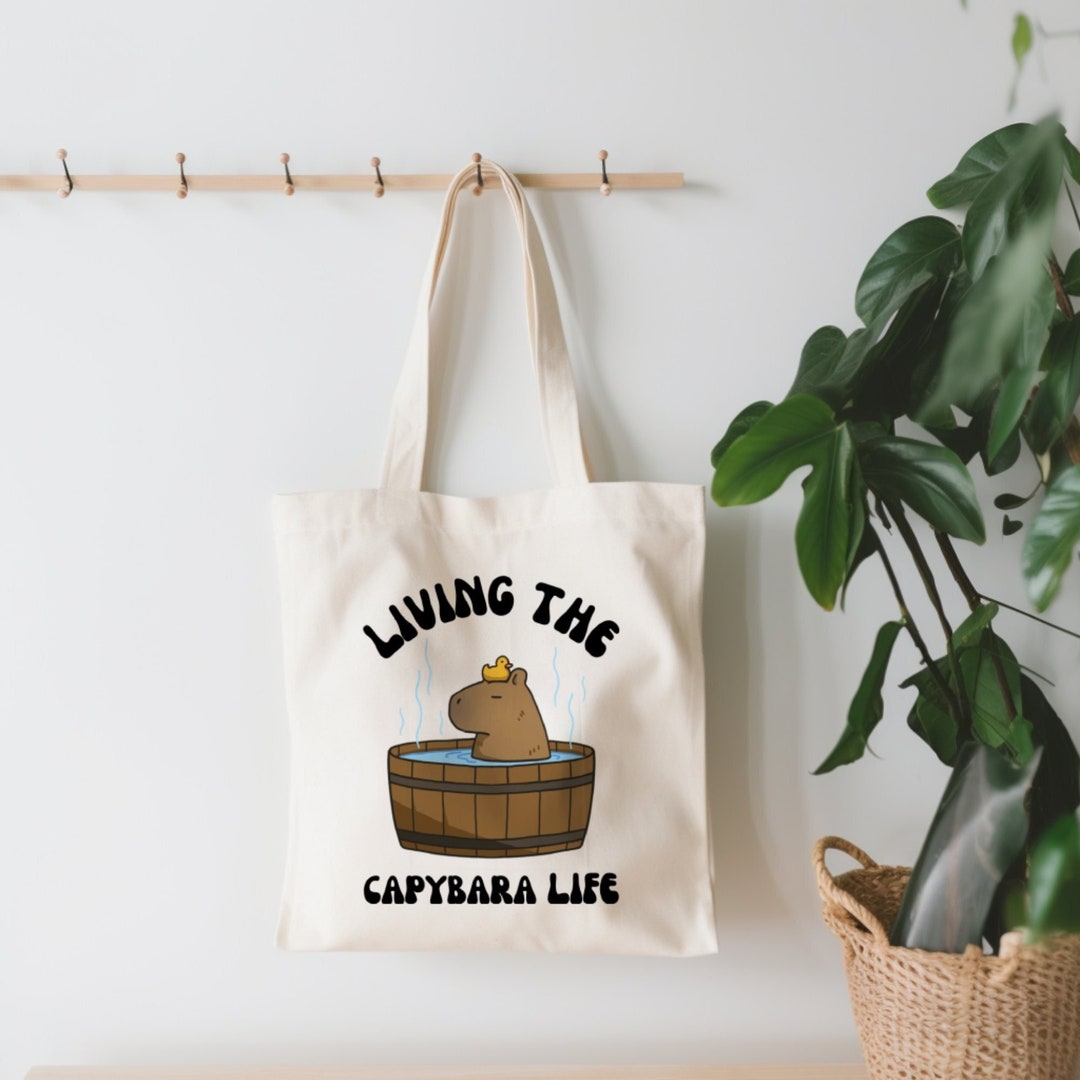 Capybara Tote Bag Capybara Bags Capybara Gift Capybara - Etsy