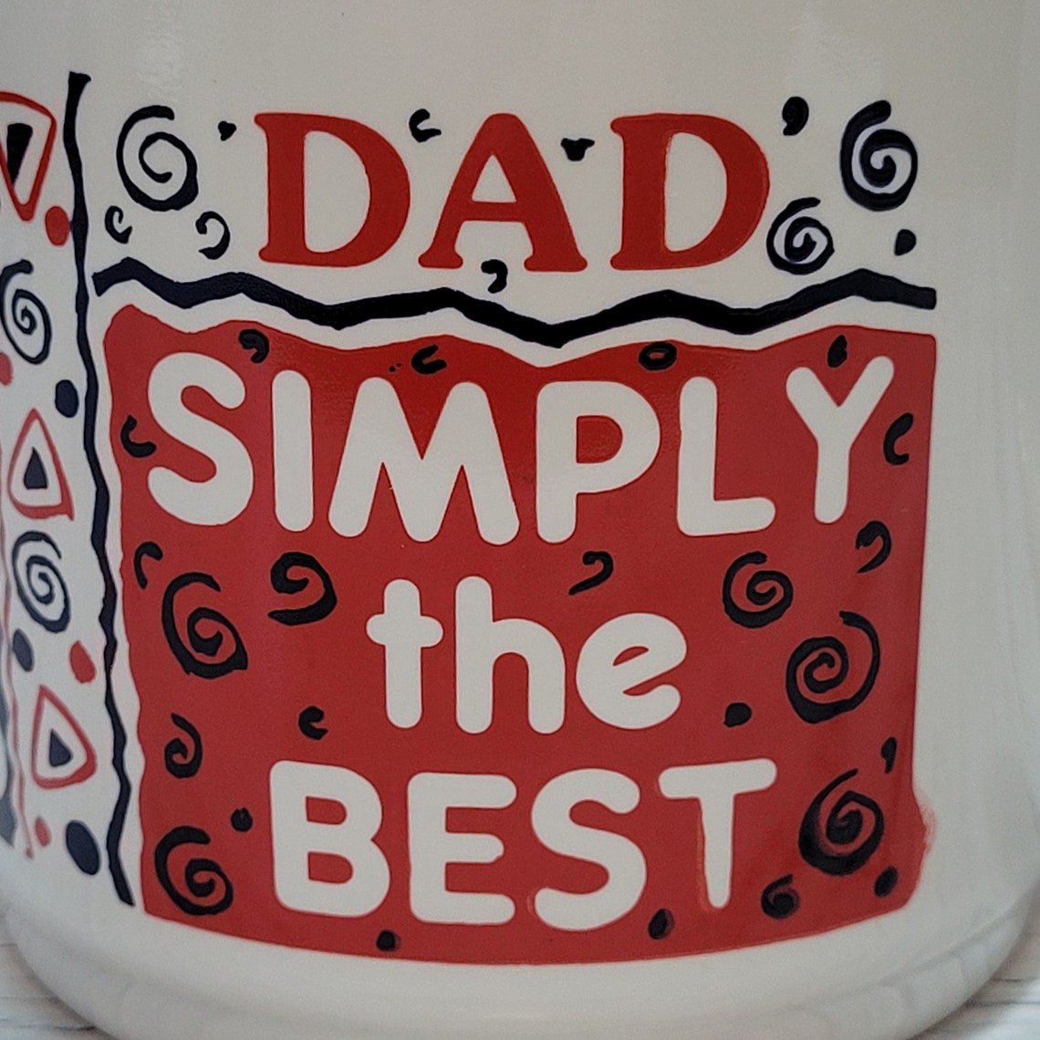 Dad Simply The Best Coffee Mug Father's Day Gift Gift Etsy