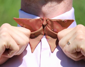 Origami Butterfly Bow Tie - Late Summer Evening, Unique, Original, Handmade