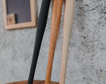 "Handgefertigter Holz-Baseballschläger - Personalisiert & Individuell graviert, 61 cm"
