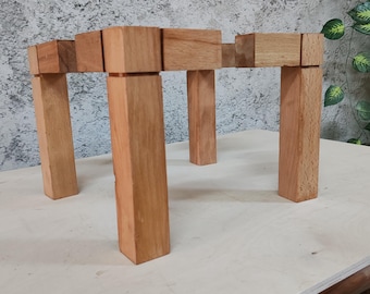 Modern  Beech Wood Sofa Legs, Handcrafted Set of 4, 7” Furniture Feet