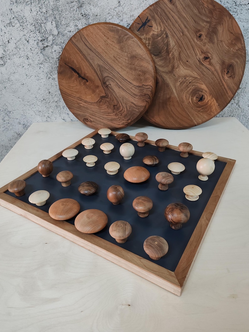 Drawer Knobs Pulls Handcrafted Wooden | Available in Various Wood Types: Chestnut, Oak, Beech, Walnut, Ash, Cherry | Bulk Orders Available