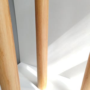 Solid Oak Cylinder Table Legs (Set of 4)