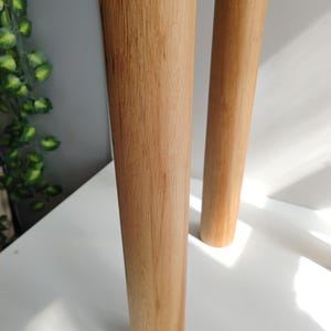 Solid Oak Cylinder Table Legs (Set of 4)