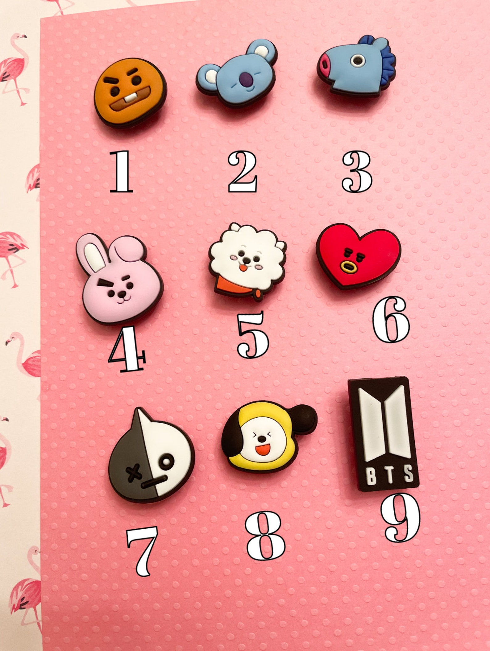 1Pc BTS croc charms Boy band shoe charms Charms Bts Etsy