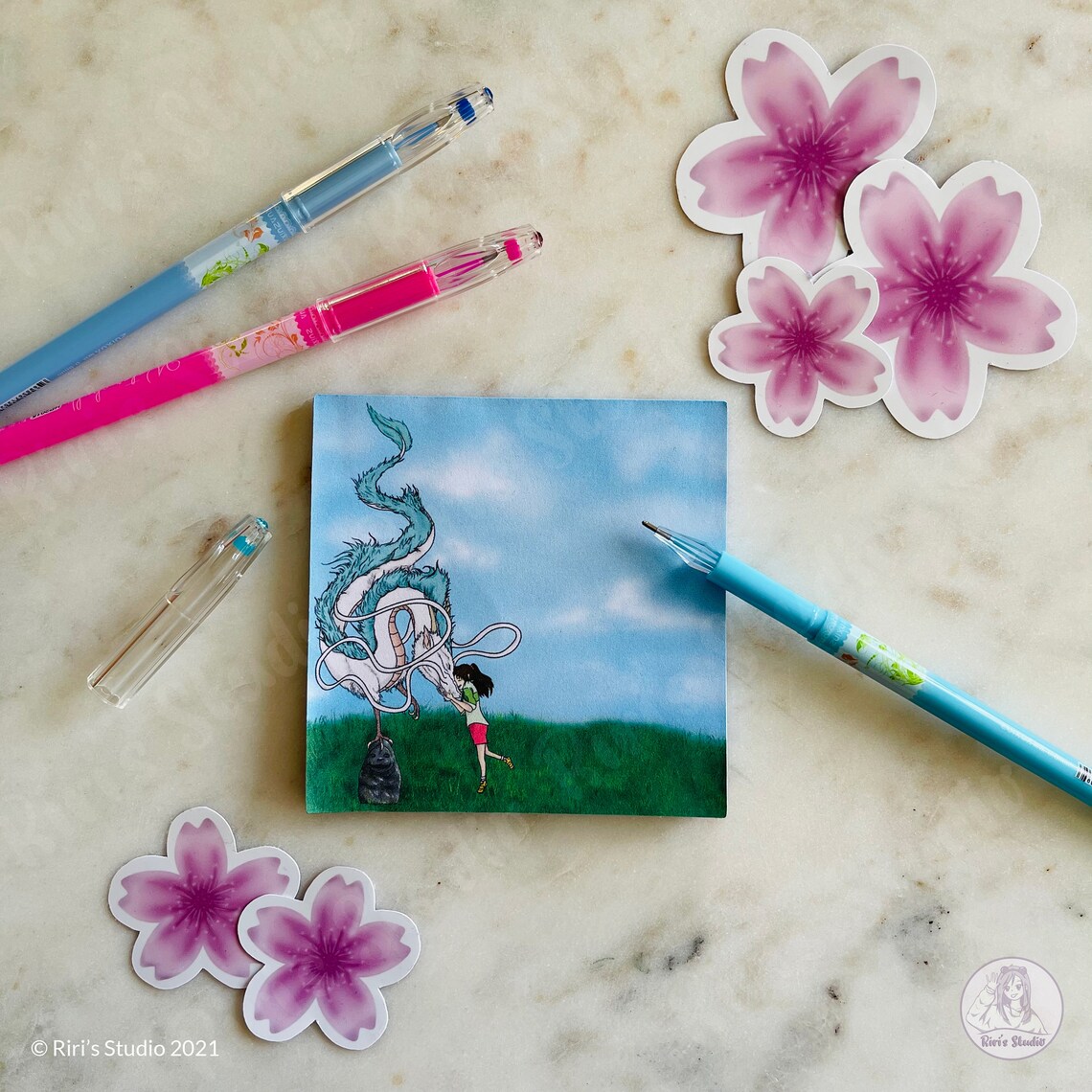 Anime Memo Pad Handmade Memo Pad Etsy