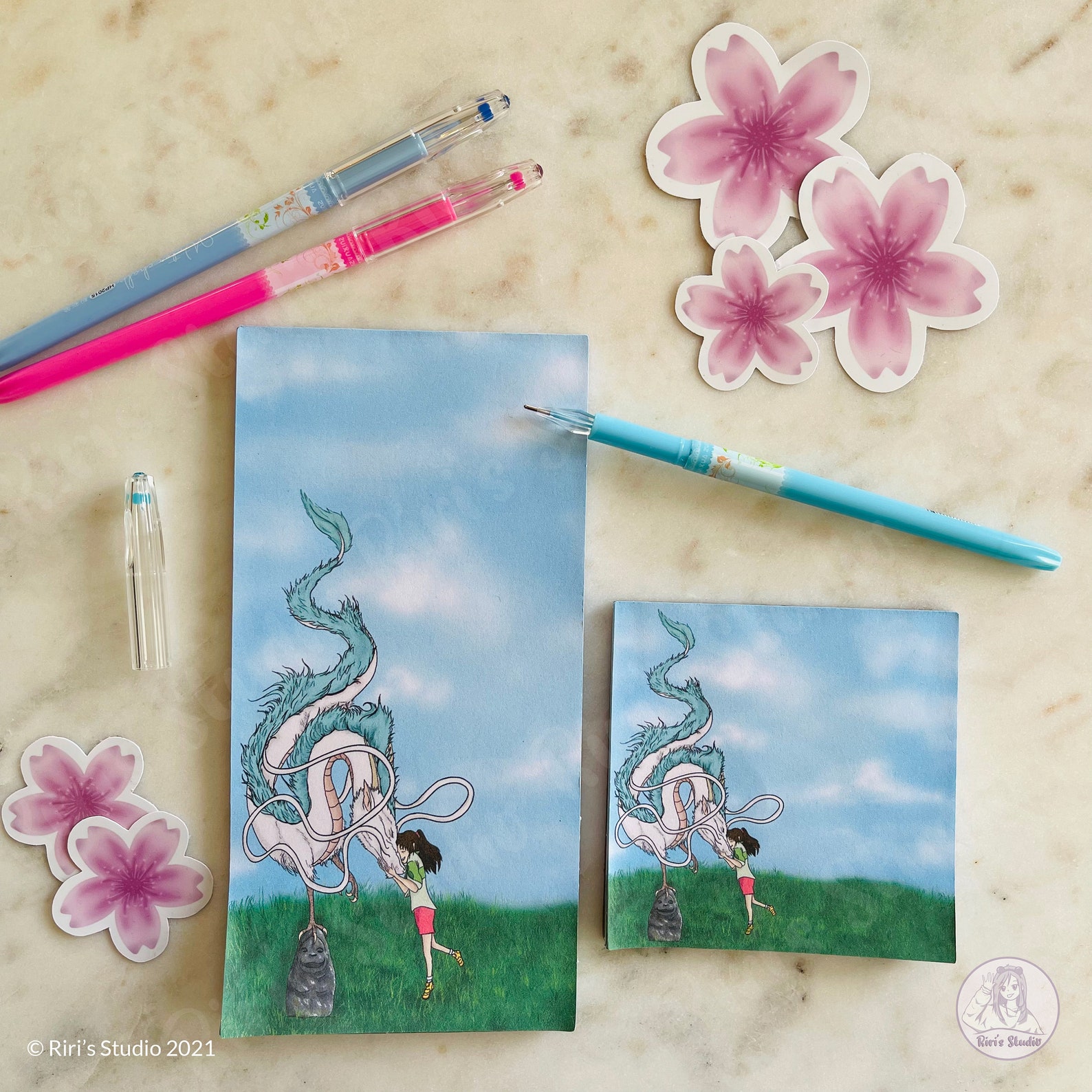 Anime Memo Pad Handmade Memo Pad Etsy