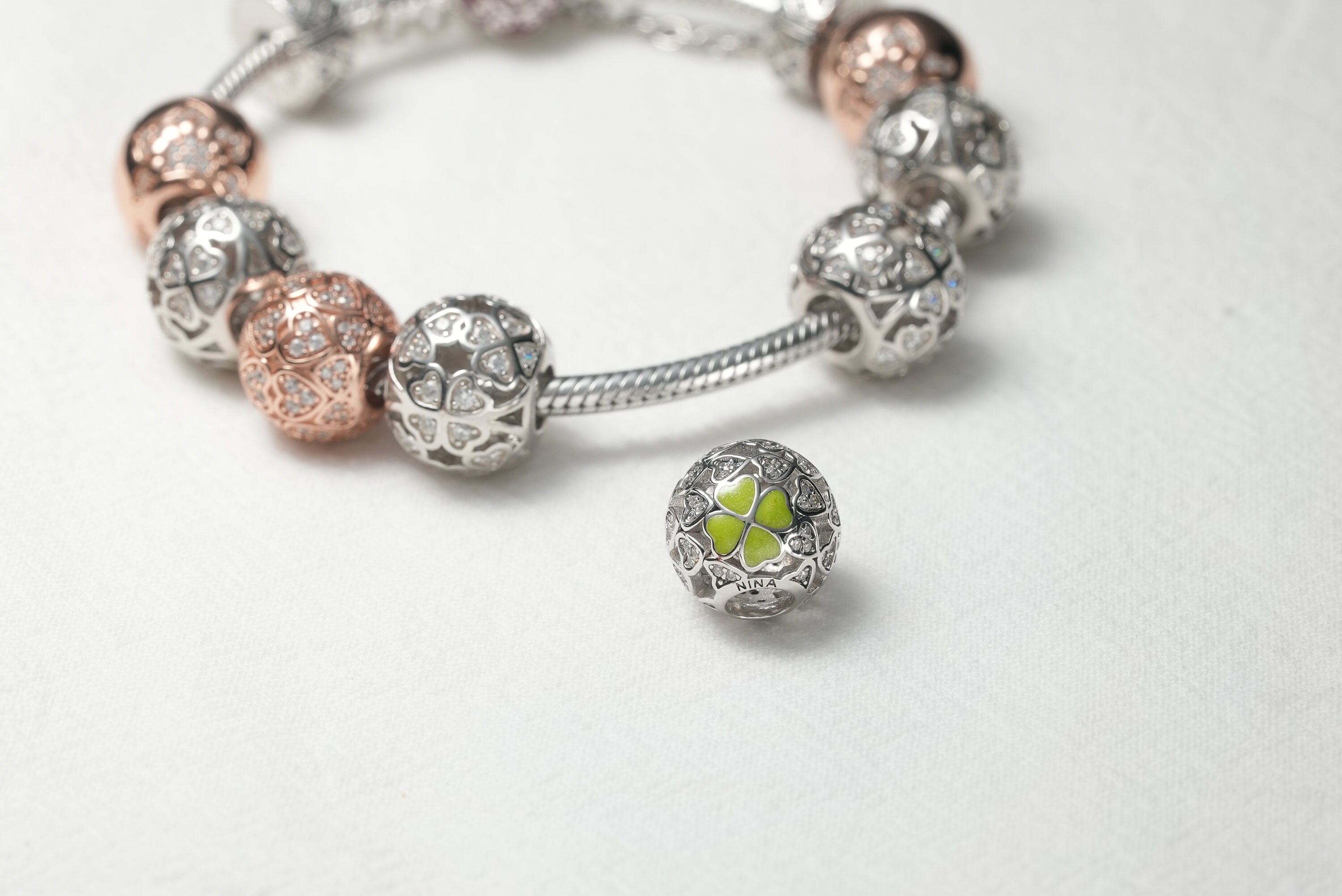 Pandora Charms Pandora Charm for Bracelets NINA Charm Lucky Etsy