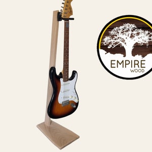 Solid Oak Guitar stand - Suitable for Bass, Electric and Acoustic