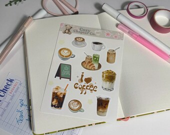 Pegatinas para diarios basura, pegatinas para portadas de diarios, pegatinas troqueladas, suministros para diarios basura, pegatinas de vinilo.