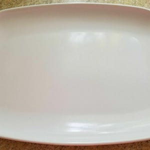 Melmac G.P.L. GPL White Rectangle Serving Platter 13" x 9" #317 Made in Canada B