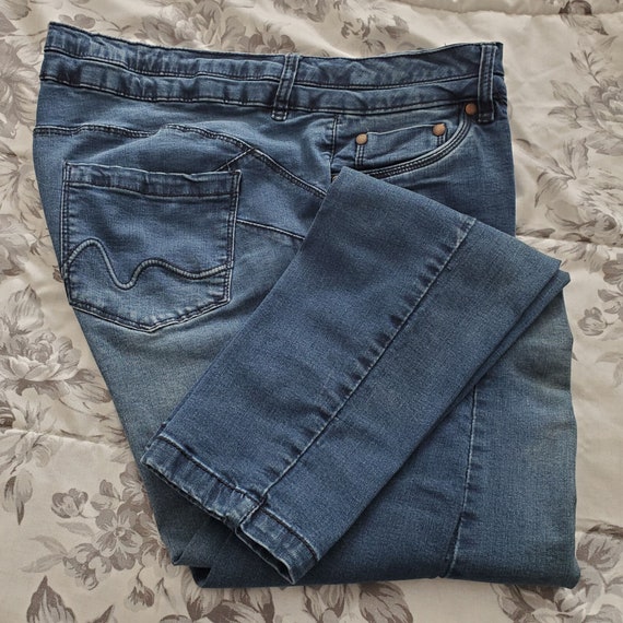 Suko Jeans Blue Tummy Tucker Skinny Leg Size 14 30 Inseam 36 Waist