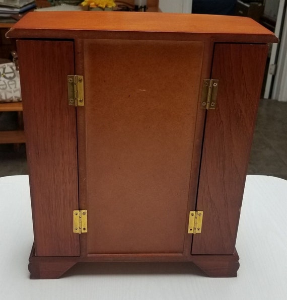 Wood jewelry box organizer 6 drawers 2 side doors… - image 5
